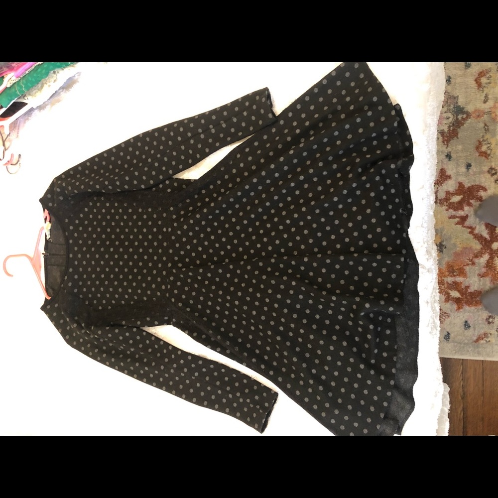 Polka dot a-line dress